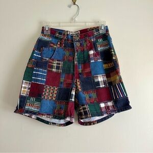 Arizona Jean Company Patchwork Shorts in Red, Blue, Green, Navy, Yellow